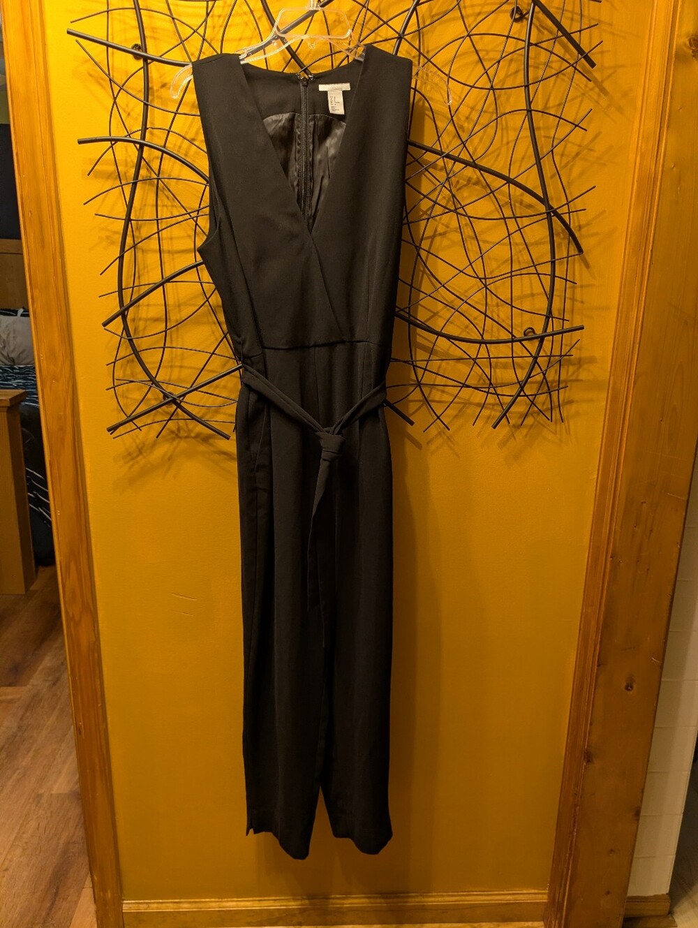H&M Black V-Neck Jumpsuit